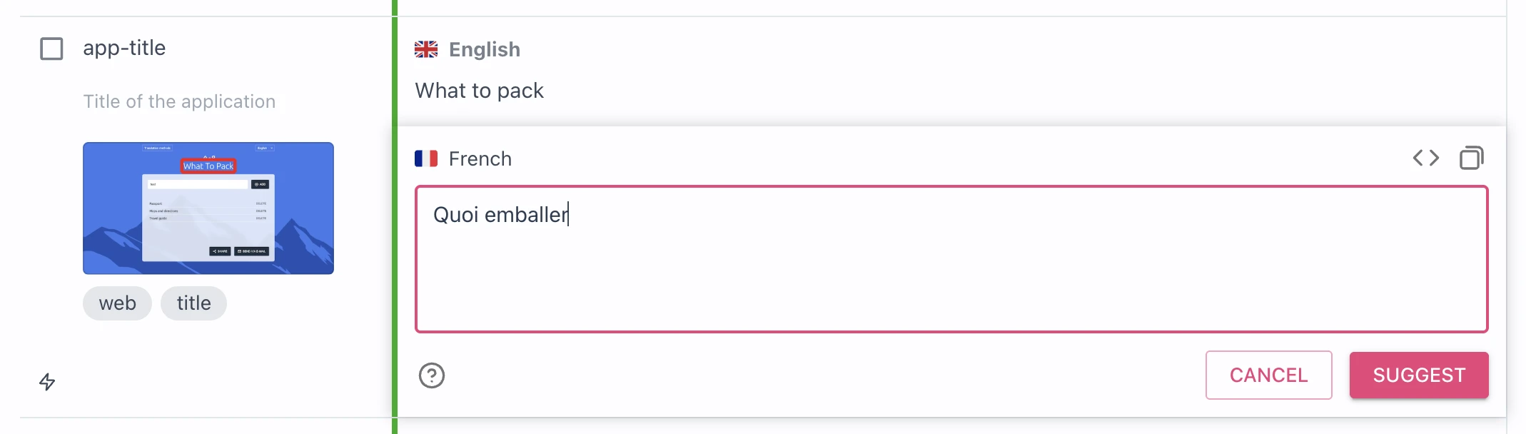 Translation protection set to suggest-only mode